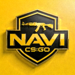 NAVI CS:GO战队Logo，以黄色和黑色为主色调