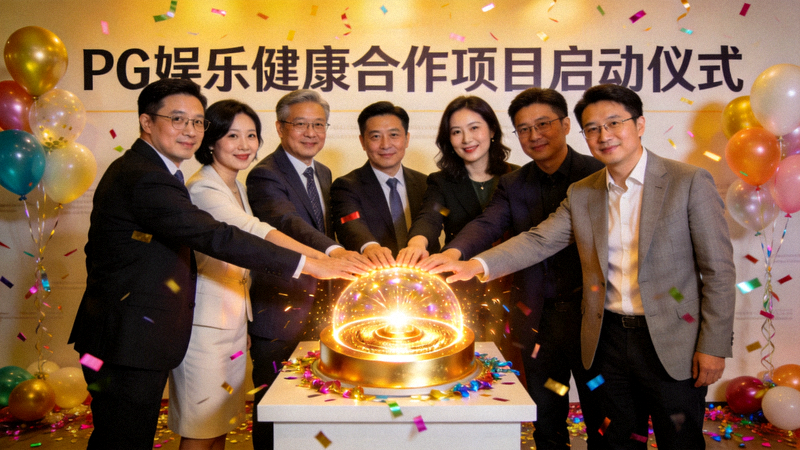 PG娱乐健康合作项目启动仪式，与会者共同按下启动按钮